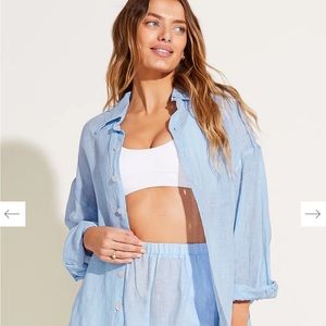 Vitamin A Playa Linen Oversized Shirt